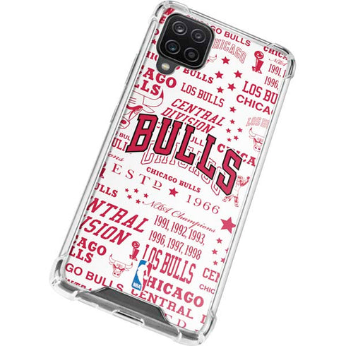 NBA Chicago Bulls Historic Blast Galaxy A12 Clear Case