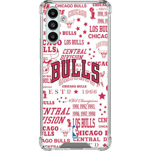 NBA Chicago Bulls Historic Blast Galaxy A13 5G Clear Case