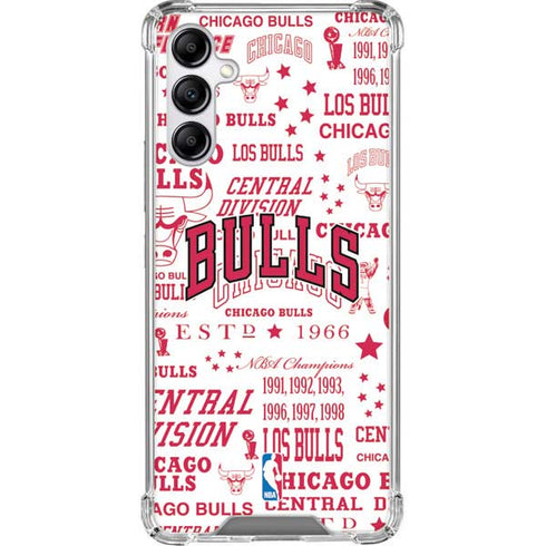 NBA Chicago Bulls Historic Blast Galaxy A14 5G Clear Case