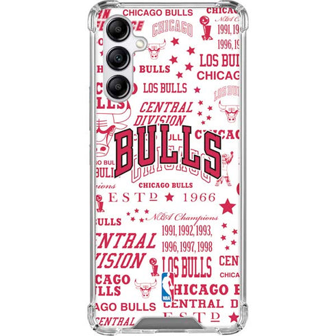 NBA Chicago Bulls Historic Blast Galaxy A15 5G Clear Case