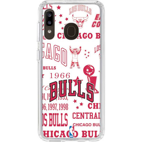 NBA Chicago Bulls Historic Blast Galaxy A20 Clear Case