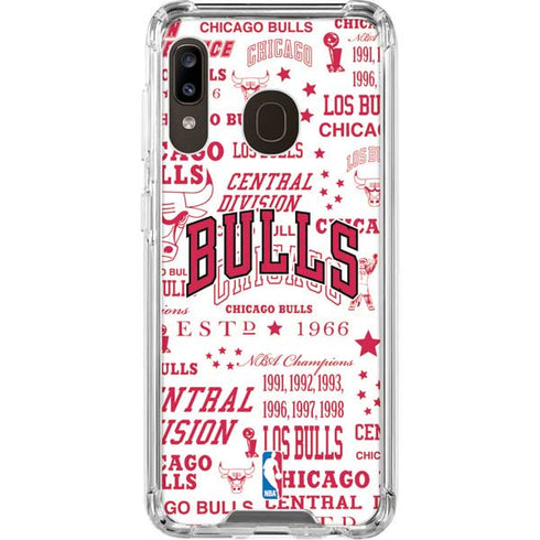 NBA Chicago Bulls Historic Blast Galaxy A30 Clear Case