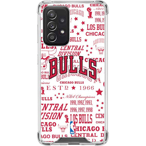 NBA Chicago Bulls Historic Blast Galaxy A52 5G Clear Case