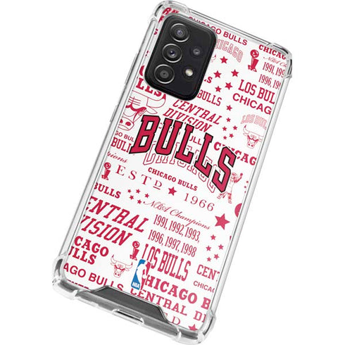 NBA Chicago Bulls Historic Blast Galaxy A52 5G Clear Case