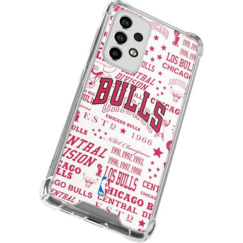 NBA Chicago Bulls Historic Blast Galaxy A53 5G Clear Case