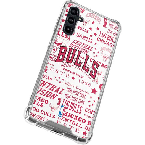 NBA Chicago Bulls Historic Blast Galaxy A54 5G Clear Case