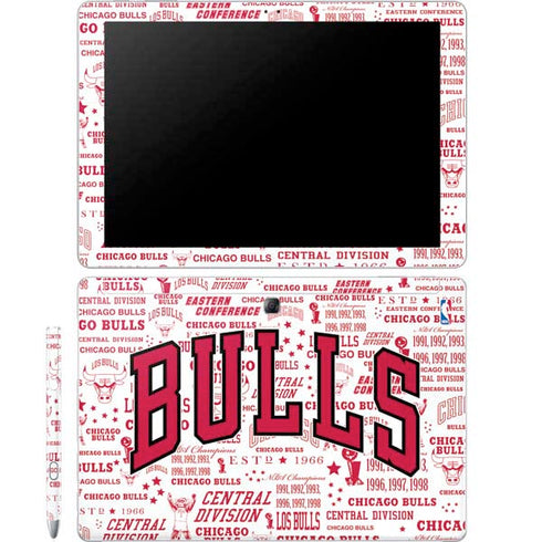 NBA Chicago Bulls Historic Blast Galaxy Book 12in Skin
