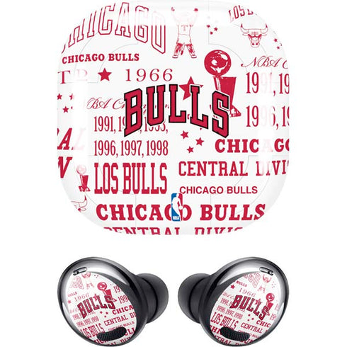 NBA Chicago Bulls Historic Blast Galaxy Buds Pro Skin