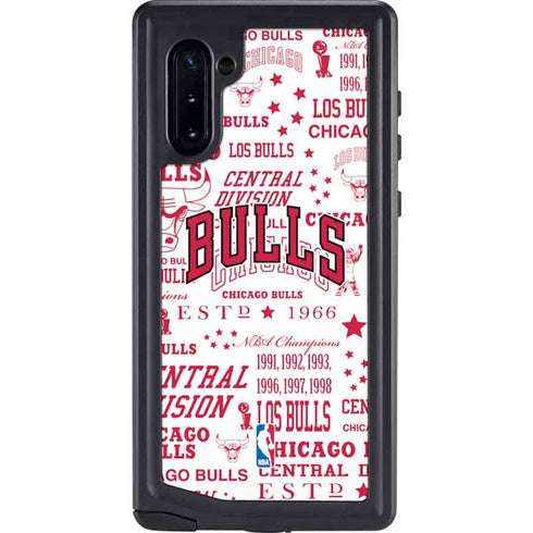 NBA Chicago Bulls Historic Blast Galaxy Note 10 Waterproof Case