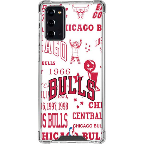 NBA Chicago Bulls Historic Blast Galaxy Note20 5G Clear Case