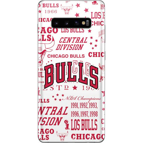 NBA Chicago Bulls Historic Blast Galaxy S10 Plus Skin