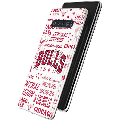 NBA Chicago Bulls Historic Blast Galaxy S10 Skin