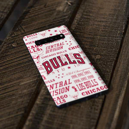 NBA Chicago Bulls Historic Blast Galaxy S10 Skin