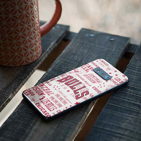 NBA Chicago Bulls Historic Blast Galaxy S10e Skin
