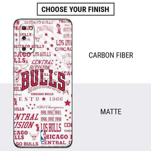 NBA Chicago Bulls Historic Blast Galaxy S20 Skin