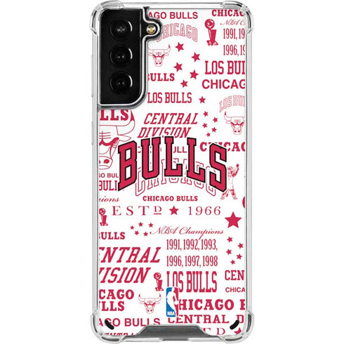 NBA Chicago Bulls Historic Blast Galaxy S21 Plus 5G Clear Case