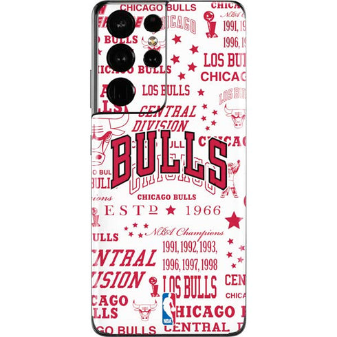 NBA Chicago Bulls Historic Blast Galaxy S21 Ultra 5G Skin