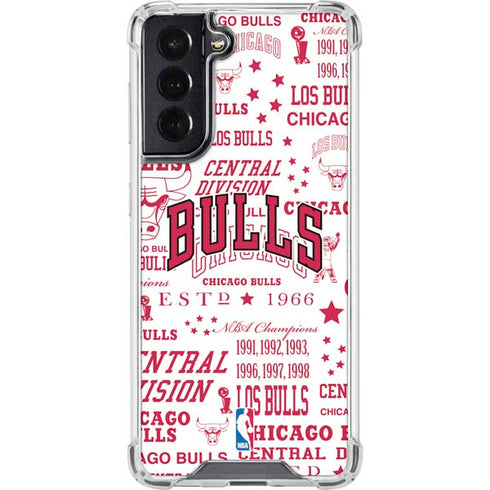 NBA Chicago Bulls Historic Blast Galaxy S22 Clear Case