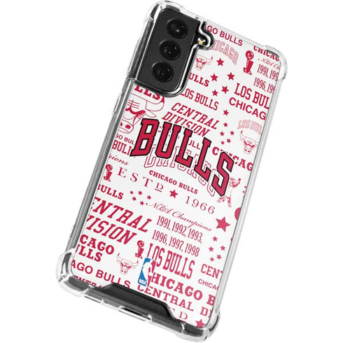NBA Chicago Bulls Historic Blast Galaxy S22 Plus Clear Case