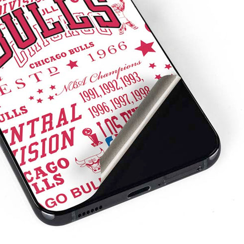 NBA Chicago Bulls Historic Blast Galaxy S22 Skin