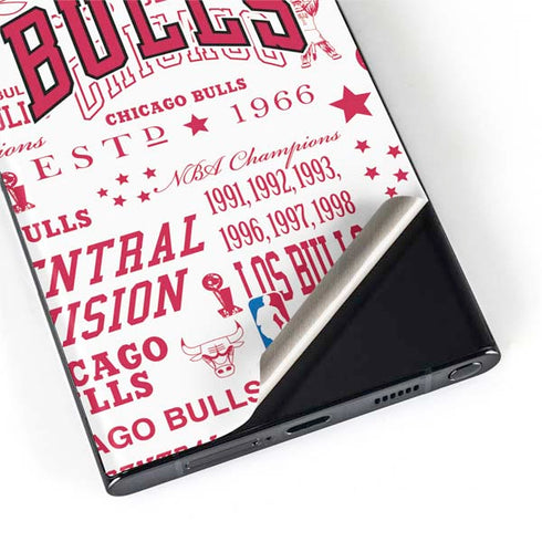NBA Chicago Bulls Historic Blast Galaxy S22 Ultra Skin
