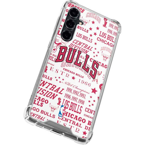 NBA Chicago Bulls Historic Blast Galaxy S23 FE Clear Case