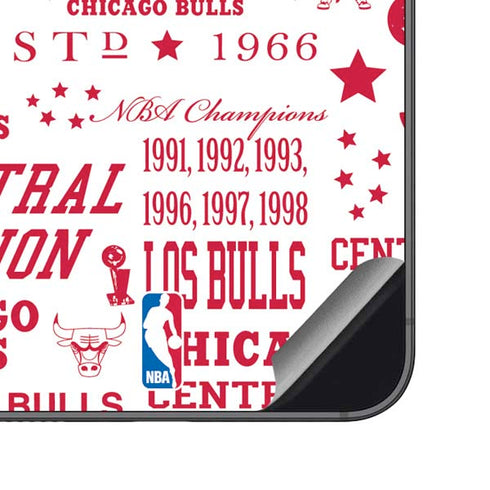 NBA Chicago Bulls Historic Blast Galaxy S23 FE Skin