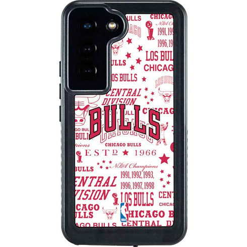 NBA Chicago Bulls Historic Blast Galaxy S23 Waterproof Case