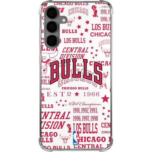 NBA Chicago Bulls Historic Blast Galaxy S24 Plus Clear Case