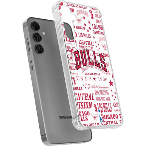 NBA Chicago Bulls Historic Blast Galaxy S24 Plus Clear Case
