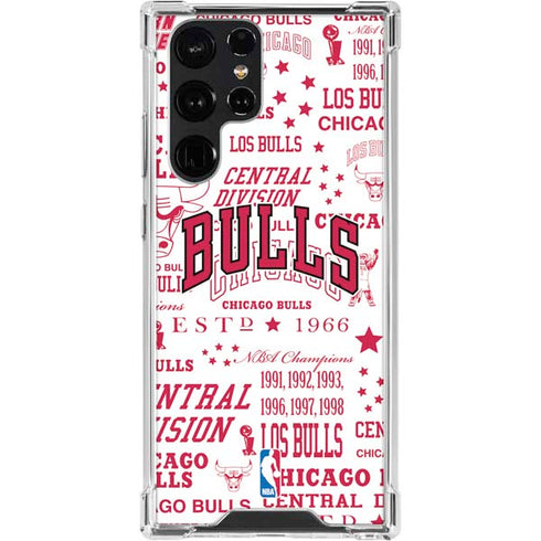 NBA Chicago Bulls Historic Blast Galaxy S24 Ultra Clear Case