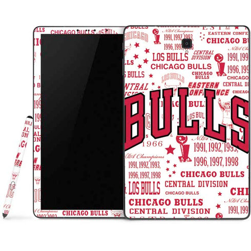 NBA Chicago Bulls Historic Blast Samsung Galaxy Tab Skin