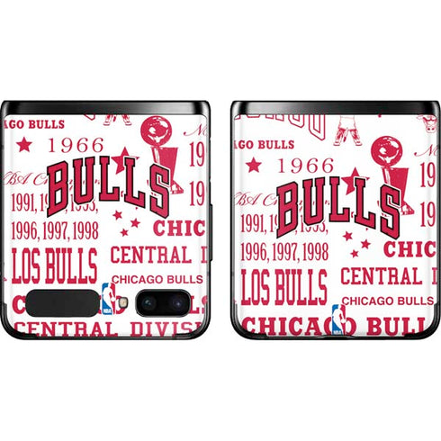 NBA Chicago Bulls Historic Blast Galaxy Z Flip Skin