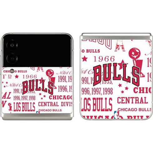 NBA Chicago Bulls Historic Blast Galaxy Z Flip3 5G Skin