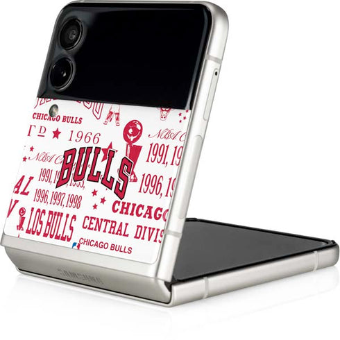 NBA Chicago Bulls Historic Blast Galaxy Z Flip4 5G Skin