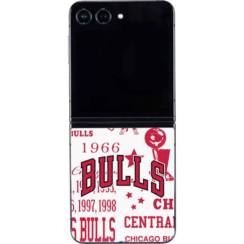 NBA Chicago Bulls Historic Blast Galaxy Z Flip5 5G Skin