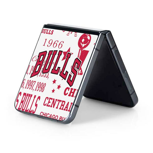 NBA Chicago Bulls Historic Blast Galaxy Z Flip5 5G Skin