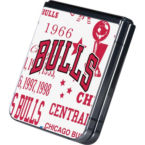 NBA Chicago Bulls Historic Blast Galaxy Z Flip5 5G Skin
