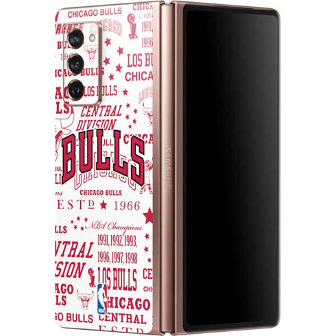 NBA Chicago Bulls Historic Blast Galaxy Z Fold2 5G Skin