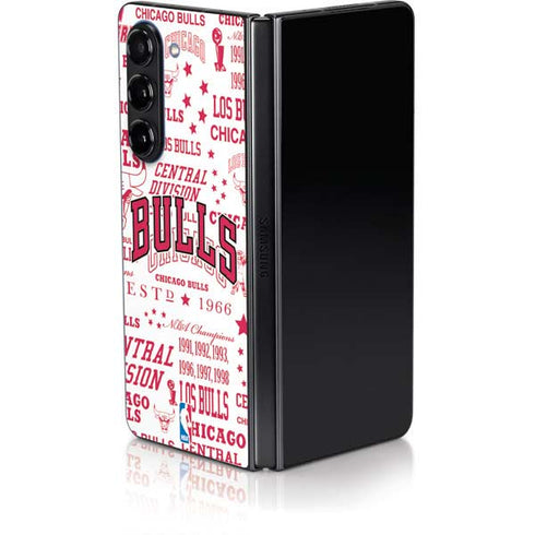 NBA Chicago Bulls Historic Blast Galaxy Z Fold5 5G Skin