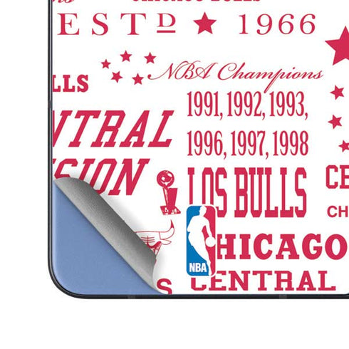 NBA Chicago Bulls Historic Blast Galaxy Z Fold5 5G Skin