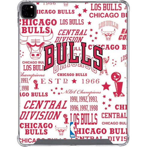 NBA Chicago Bulls Historic Blast iPad Pro 12.9in (2020) Clear Case