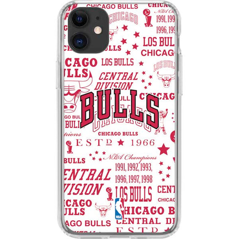 NBA Chicago Bulls Historic Blast iPhone 11 Clear Case