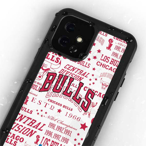 NBA Chicago Bulls Historic Blast iPhone 12 Mini Waterproof Case