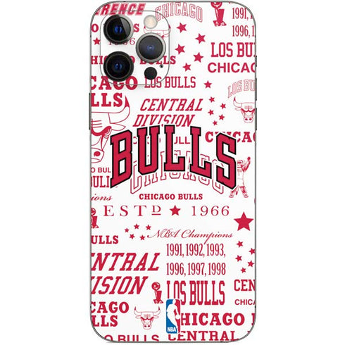 NBA Chicago Bulls Historic Blast iPhone 12 Pro Skin