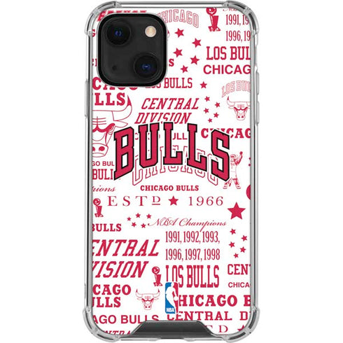 NBA Chicago Bulls Historic Blast iPhone 13 Clear Case