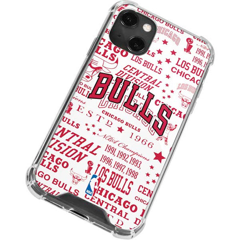 NBA Chicago Bulls Historic Blast iPhone 13 Mini Clear Case