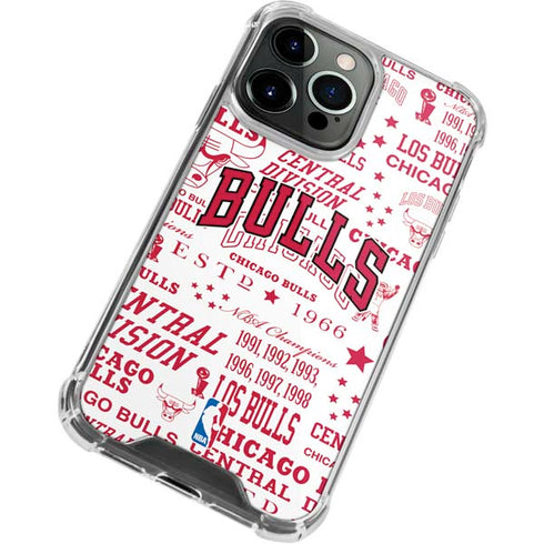 NBA Chicago Bulls Historic Blast iPhone 13 Pro Max Clear Case