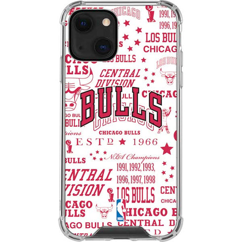 NBA Chicago Bulls Historic Blast iPhone 14 Plus Clear Case