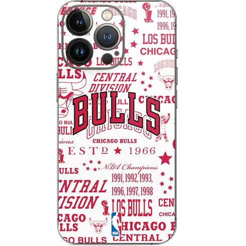 NBA Chicago Bulls Historic Blast iPhone 14 Pro Skin